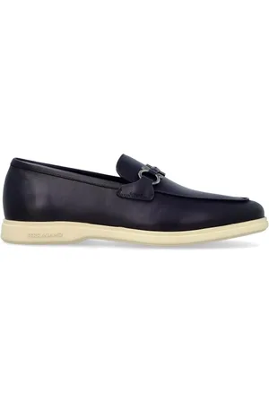 Salvatore Ferragamo Sko, Herre, Blå, 42 EU, Læder, Cosimo Sko