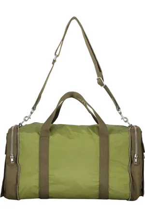 Kenzo Taske, Herre, Grøn, ONE SIZE, Nylon, Praktisk Nylon Rejsetaske med Håndtag