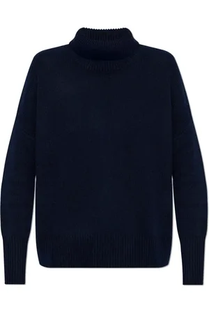 Lisa Yang Strik, Dame, Blå, M, Cashmere, Heidi Turtleneck Sweater
