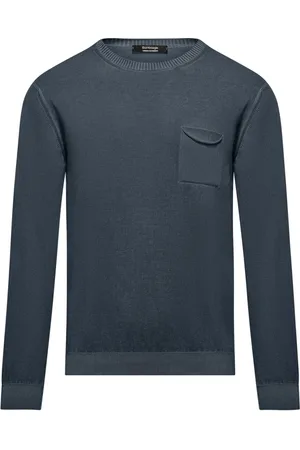 Bomboogie Sweathshirts & Hoodies, Herre, Blå, L, Bomuld, Cotton Pocket Sweater