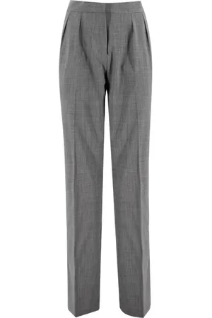 Fabiana Filippi Bukser, Dame, Grå, XS, Uld, Slim-fit Bukser