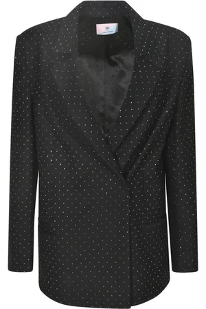 Chiara Ferragni Jakke, Dame, Sort, XS, Polyester, Embellished Tailored Blazer