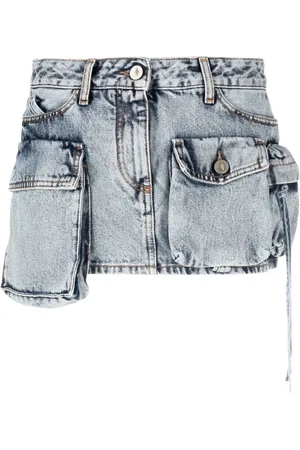 The Attico Nederdel, Dame, Blå, W27, Denim, Fay Denim Mini Skirt