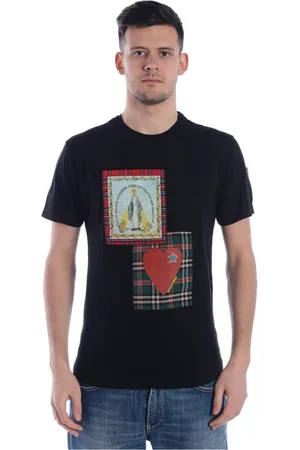 D.A. Daniele Alessandrini Top, Herre, Sort, 2XL, Bomuld, Pop Art T-shirt til mænd