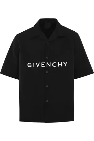 Givenchy Skjorte, Herre, Sort, L, Boxyfit Logo Skjorte Sort