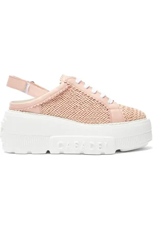 Casadei Sko, Dame, Lyserød, 41 EU, Læder, Hanoi Slingback Sneakers