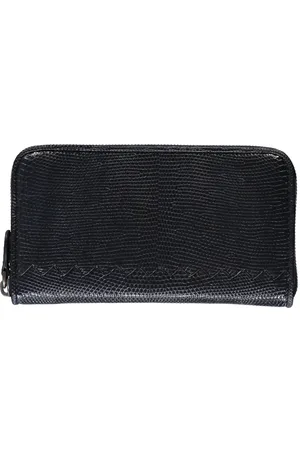 Bottega Veneta Tilbehør, Herre, Blå, ONE SIZE, Læder, Grainy Leather Zip-Around Wallet