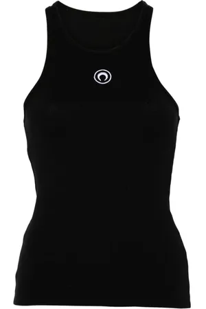 Marine Serre Top, Dame, Sort, L, Sort Top med Stil