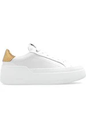 Salvatore Ferragamo Sko, Dame, Hvid, 35 1/2 EU, Uld, Dahlia Lace-up Sneakers