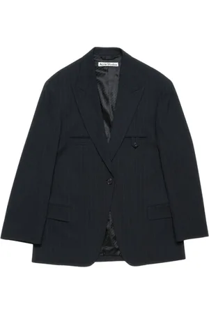 Acne Studios Jakke, Dame, Blå, S, Uld, Stilfuldt Jakkesæt
