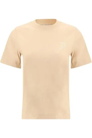Burberry Top, Dame, , M, Bomuld, Floral Logo Crew Neck T-shirt