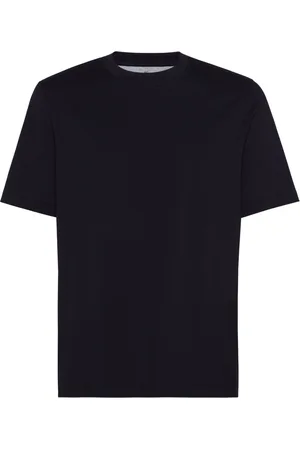 Brunello Cucinelli Top, Herre, Blå, XL, Bomuld, T-shirt
