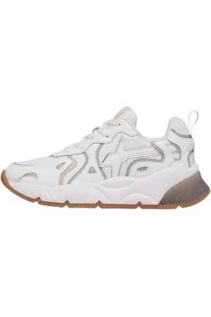 W6YZ Sko, Dame, Hvid, 40 EU, Uld, Hvide Sneakers til Kvinder
