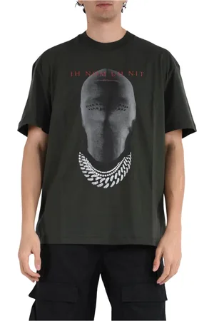 Ih Nom Uh Nit Top, Herre, Grøn, 3XL, Bomuld, Bomuld T-shirt med Front Print
