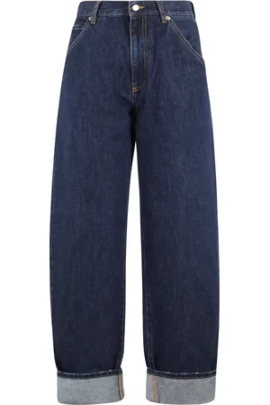 DARKPARK Jeans, Dame, Blå, W24, Uld, Stilfuld tønde til modeudseende