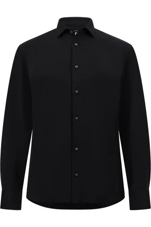 Boggi Milano Skjorte, Herre, Sort, 2XL, Bomuld, S.Cafè® Regular High-Performance Piqué Polo Shirt