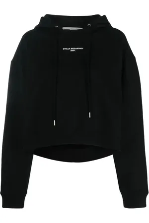 Stella McCartney Sweathshirts & Hoodies, Dame, Sort, 2XS, Bomuld, Hooded Jumper