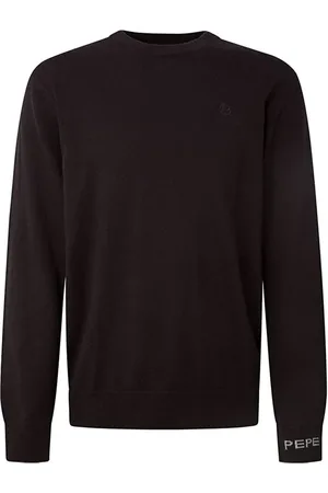Pepe Jeans Strik, Herre, Brun, M, Bomuld, Sort Crew Neck Jersey Sweater