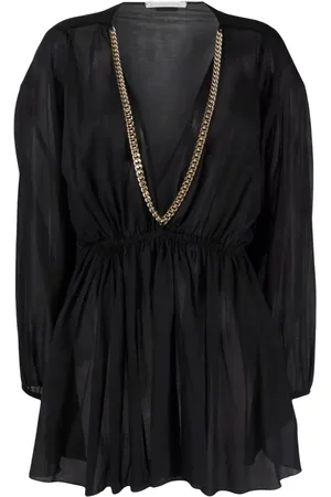 Stella McCartney Kjole, Dame, Sort, S, Bomuld, Sort Bomulds Midikjole