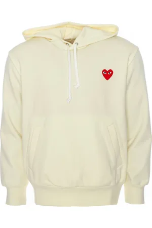 Comme des Garçons Sweathshirts & Hoodies, Herre, , M, Bomuld, Hoodie med logo patch