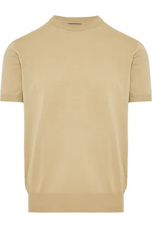 CANALI Top, Herre, , 3XL, Bomuld, Bomuldsstrik T-shirt