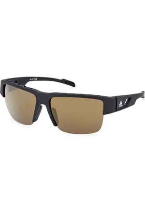 adidas Tilbehør, unisex, Sort, 68 MM, Matte Sort/Brune Solbriller