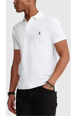 Ralph Lauren Top, Herre, Hvid, M, Bomuld, Polo Blanc