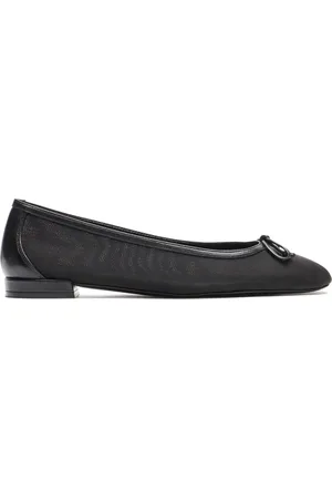 Stuart Weitzman Sko, Dame, Sort, 37 EU, Delikate ballet flats med sløjfe