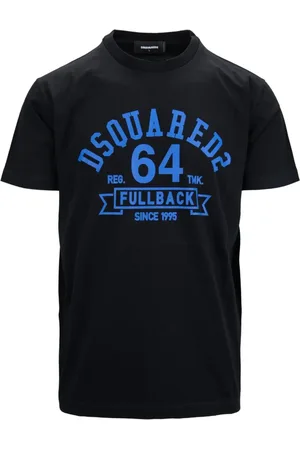 Dsquared2 Top, Herre, Sort, XL, Bomuld, Bomulds T-shirt med Rund Hals