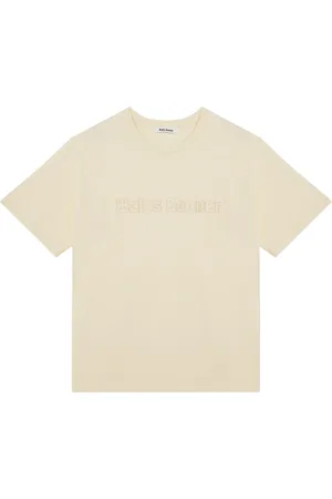 WALES BONNER Top, Herre, Gul, S, Kortærmet rund hals T-shirt