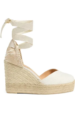 Castaner Sko, Dame, , 37 EU, Uld, Chiara Espadriller i metallisk hør
