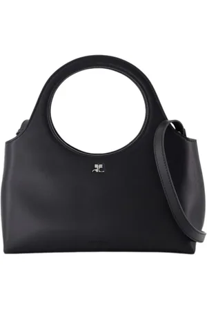 Courrèges Taske, Dame, Sort, ONE SIZE, Uld, Sort Læder Skuldertaske
