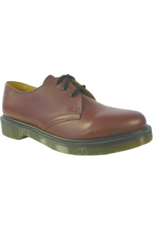 Dr. Martens Sko, Herre, Rød, 40 EU, Læder, Glatte Bordo Sko