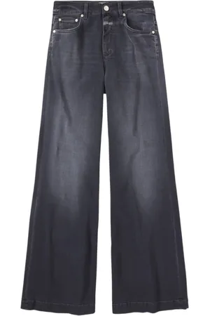 Closed Jeans, Dame, Grå, W27, Glow-up High Rise Flared Leg Jean