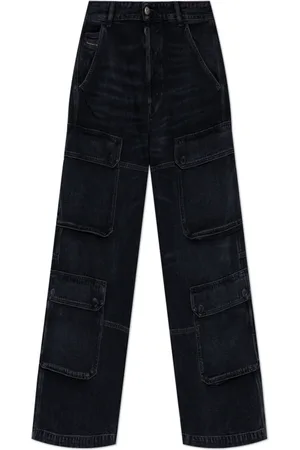 Diesel Jeans, Herre, Sort, W30 L32, Bomuld, D-Touch-Cargo L.32