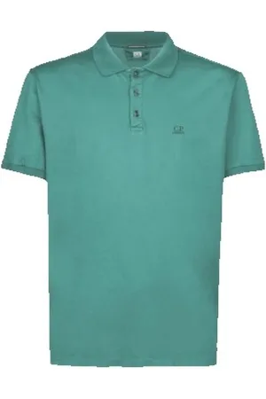 C.P. Company Top, Herre, Grøn, 2XL, Bomuld, Relaxed Polo Shirt
