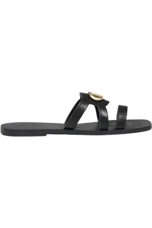Liu Jo Sko, Dame, Sort, 38 EU, Rhinestone-udsmykkede Slippers