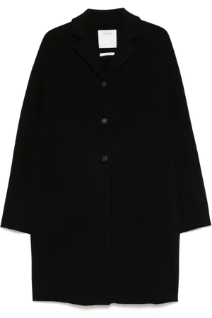 Sportmax Frakke, Dame, Sort, M, Sort knapfrakke med lommer