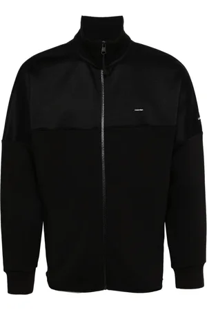 Calvin Klein Sweathshirts & Hoodies, Herre, Sort, XL, Bomuld, Zip Sweater Hættetrøje