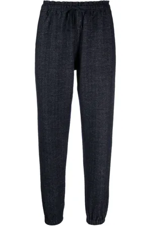 Ralph Lauren Bukser, Dame, Blå, XS, Bomuld, Joggingbukser med elastisk talje