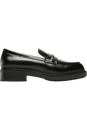 Calvin Klein Sko, Dame, Sort, 39 EU, Læder, Logo Detail Loafers