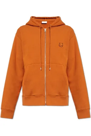 Maison Kitsuné Sweathshirts & Hoodies, Herre, Brun, S, Bomuld, Hoodie med logo