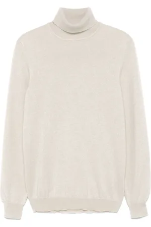 FEDELI Strik, Herre, , M, Cashmere, Cashmere Sweater Roll Neck