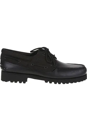 Timberland Sko, Herre, Sort, 42 1/2 EU, Læder, Autentiske Bådsko