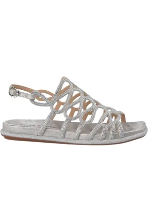 Alma en Pena Sko, Dame, Grå, 37 EU, Sandal dækket med sten