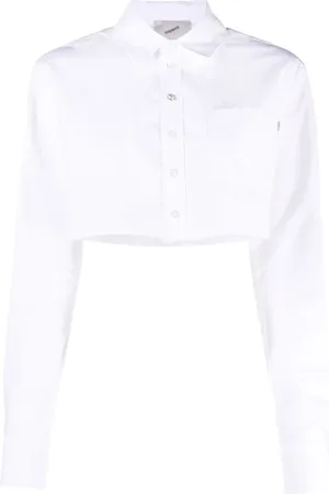 COPERNI Bluser & Skjorter, Dame, Hvid, M, Bomuld, Cropped Skjorte