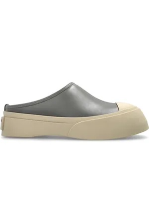 Marni Sko, Dame, Grå, 38 EU, Læder, Læder Platform Sandaler