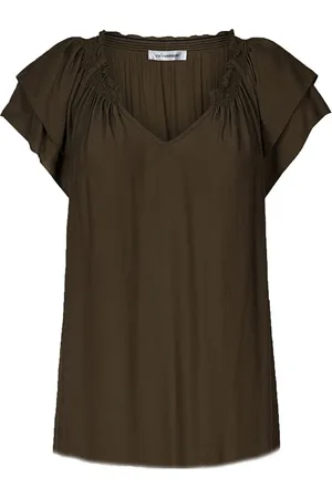 Co`Couture Bluser & Skjorter, Dame, Brun, L, Sunrise Top Bluse