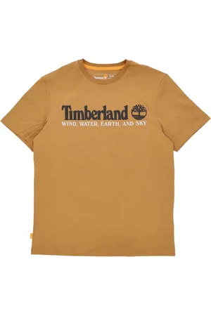 Timberland Top, Herre, Gul, XL, Bomuld, Front Tee Wheat Boot T-Shirt
