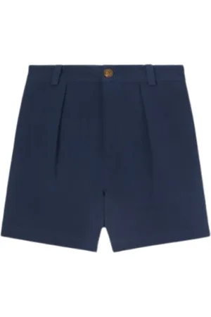 Loro Piana Shorts, Dame, Blå, S, Bomuld, Åndbare Bomulds Bermuda Shorts
